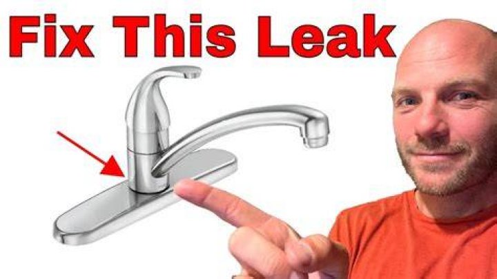 Why is my kitchen faucet leaking under the handle?