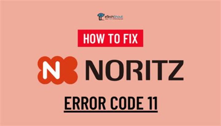 Why is my Noritz gas unit error code 11?