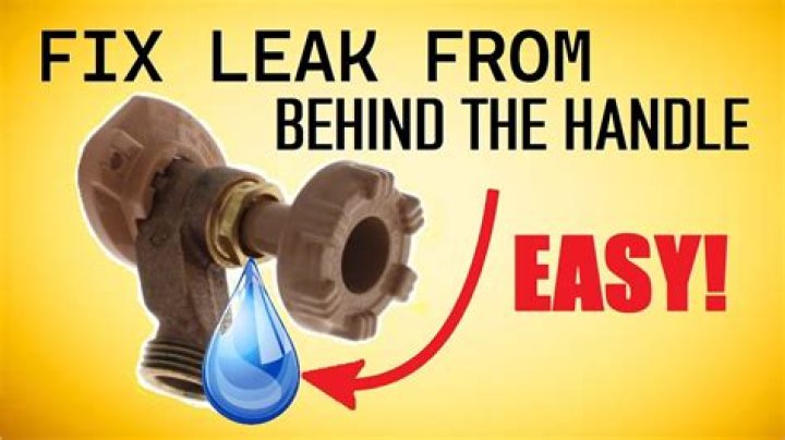 Why is my outside faucet leaking around handle?