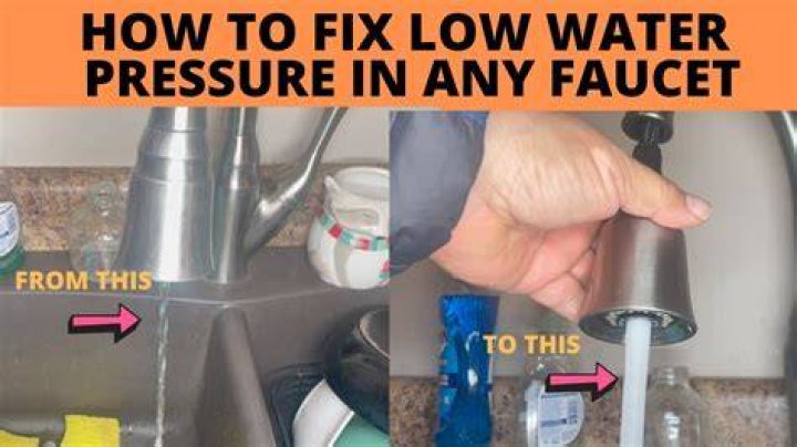 Why is my outside faucet water pressure low?