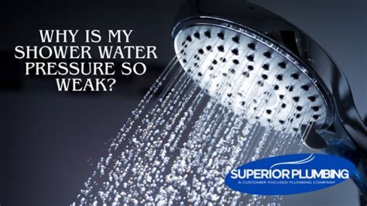 Why is my shower pressure so low all of a sudden?