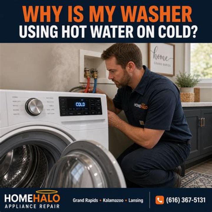 Why is my washer water cold?