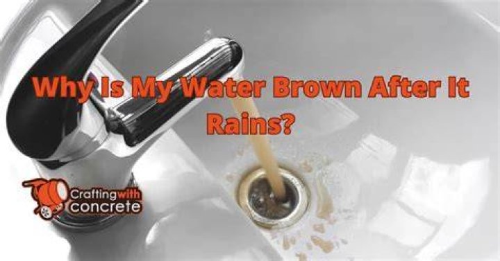 Why is my water brown after being shut off?