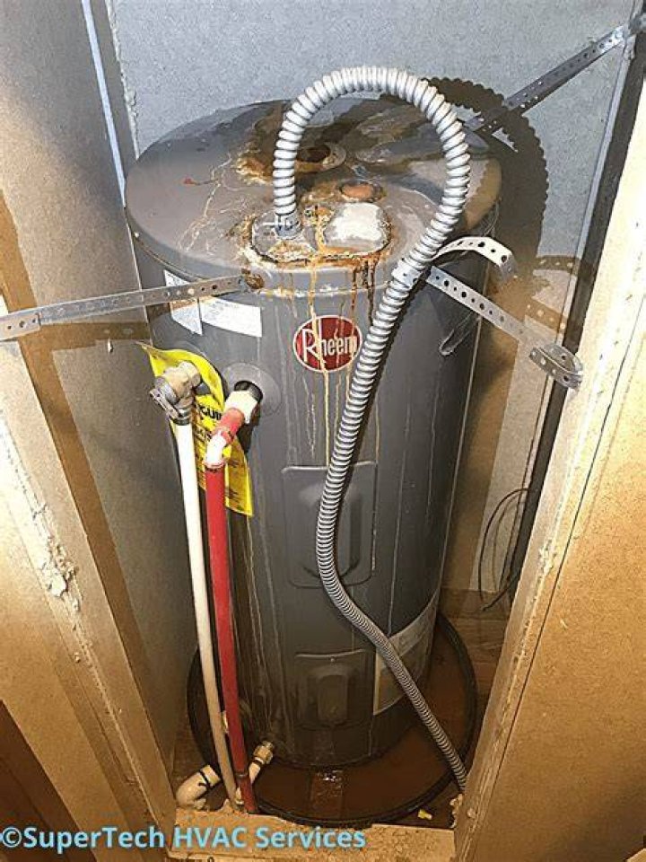 Why is my water heater leaking from the top?
