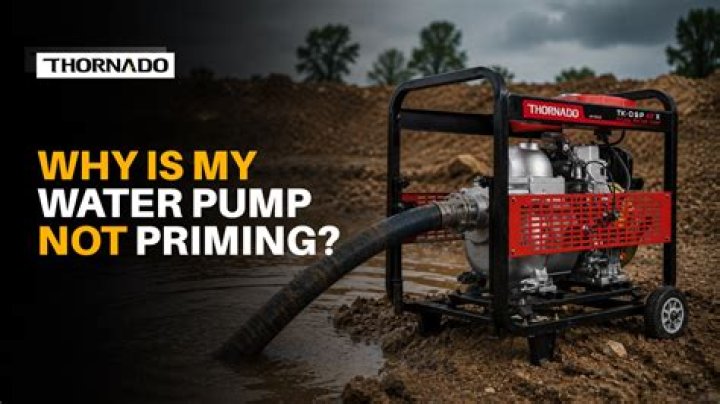 Why is my water pump not priming properly?