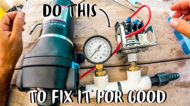 Why is my water pump pressure switch not working?