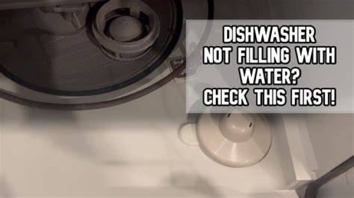 Why is no water coming into my dishwasher?