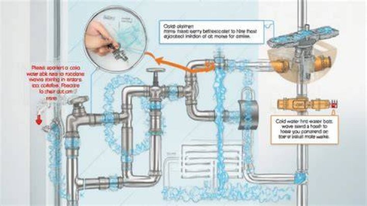 Why is the hot water not working in one bathroom?