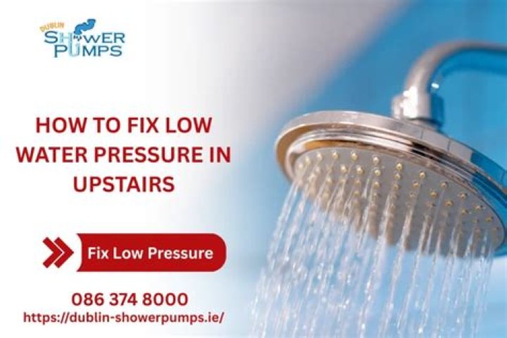 Why is the water pressure in my upstairs shower so low?