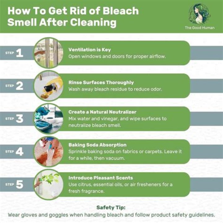 Why is there a bleach smell in my bathroom?