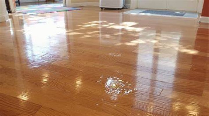 Why is there a wet spot on my floor?