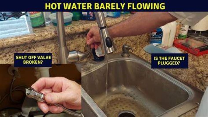 Why is there no pressure at my hot water faucets?