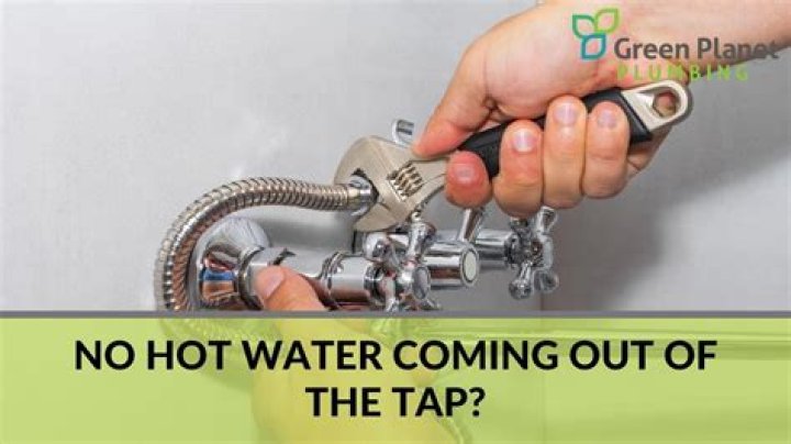 Why is there no water coming from hot water tap?