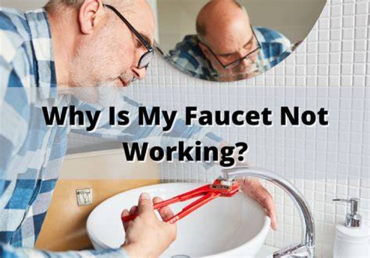 Why is there no water coming out of my faucet?