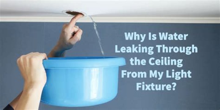 Why is water dripping from my light fixture?