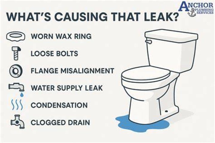 Why is water leaking from the base of my toilet?