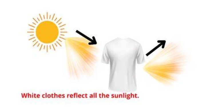 Why should you wear light colored shirts in the summertime?