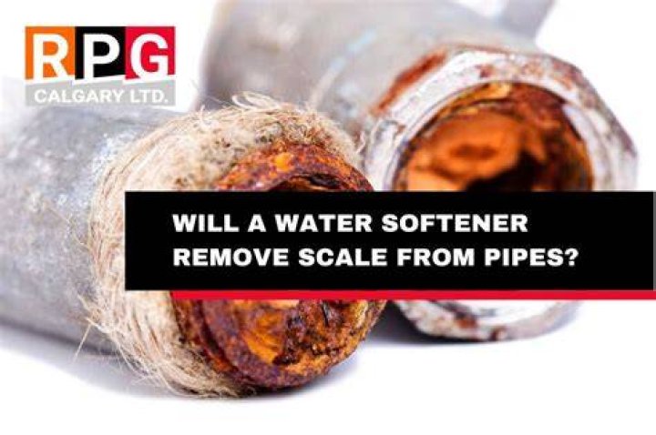Will soft water remove scale from pipes?